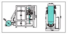 Kawach 1200 packaging machine layout drawing