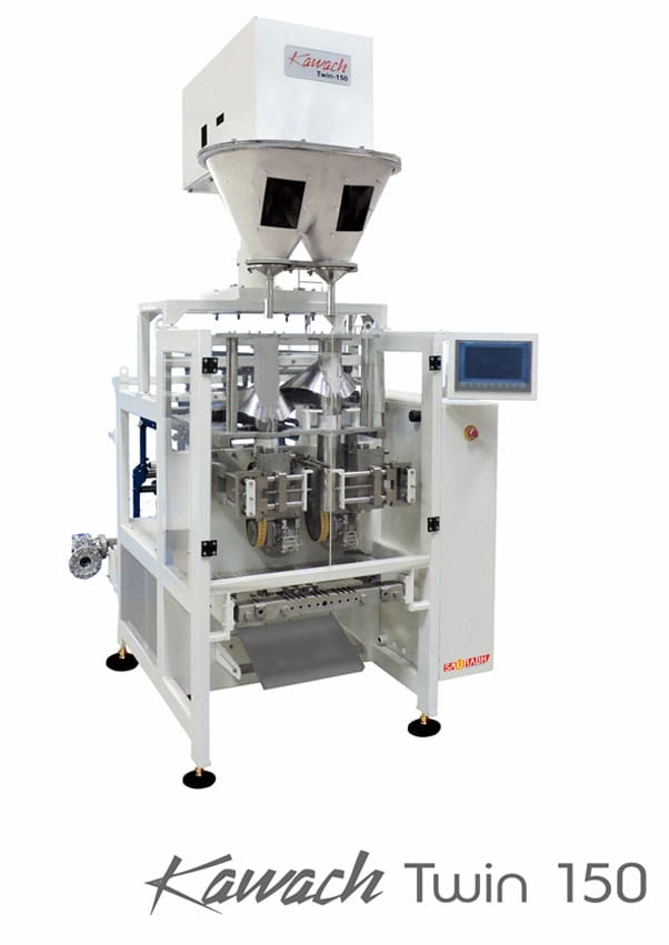 Kawach Twin 150 twin head vertical form fill seal machine